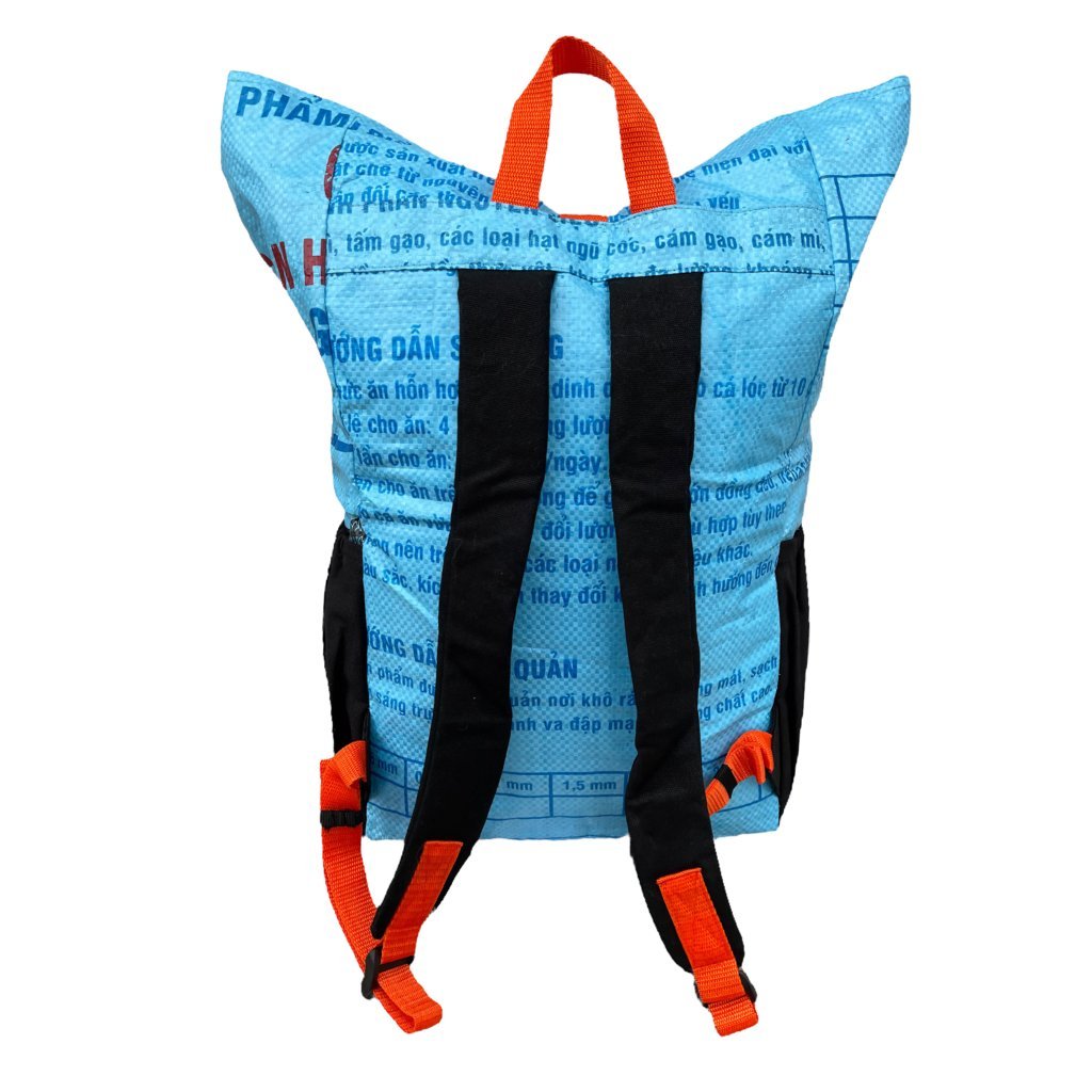 Beadbags Rucksack Ri100 hellblau Rückseite
