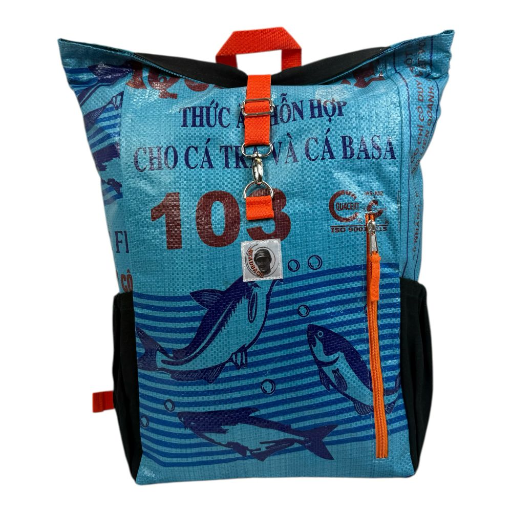 BEADBAGS Adventure Rucksack Mittelblau – Ansicht 1