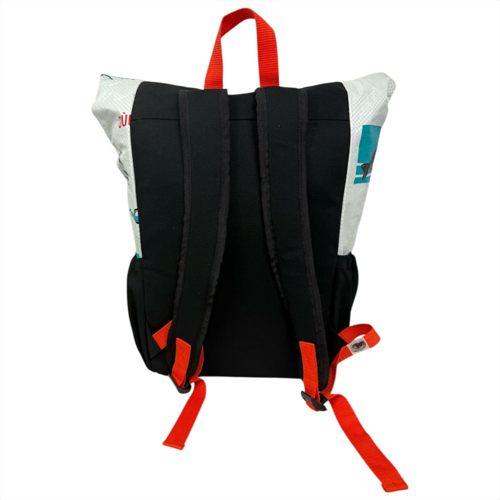 Beadbags Rucksack Ri100 weiß Rückseite