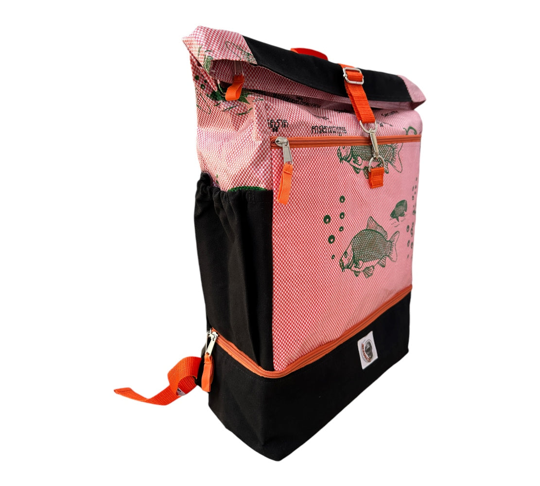 Beadbags Rucksack Ri102 rosa seitlich 2