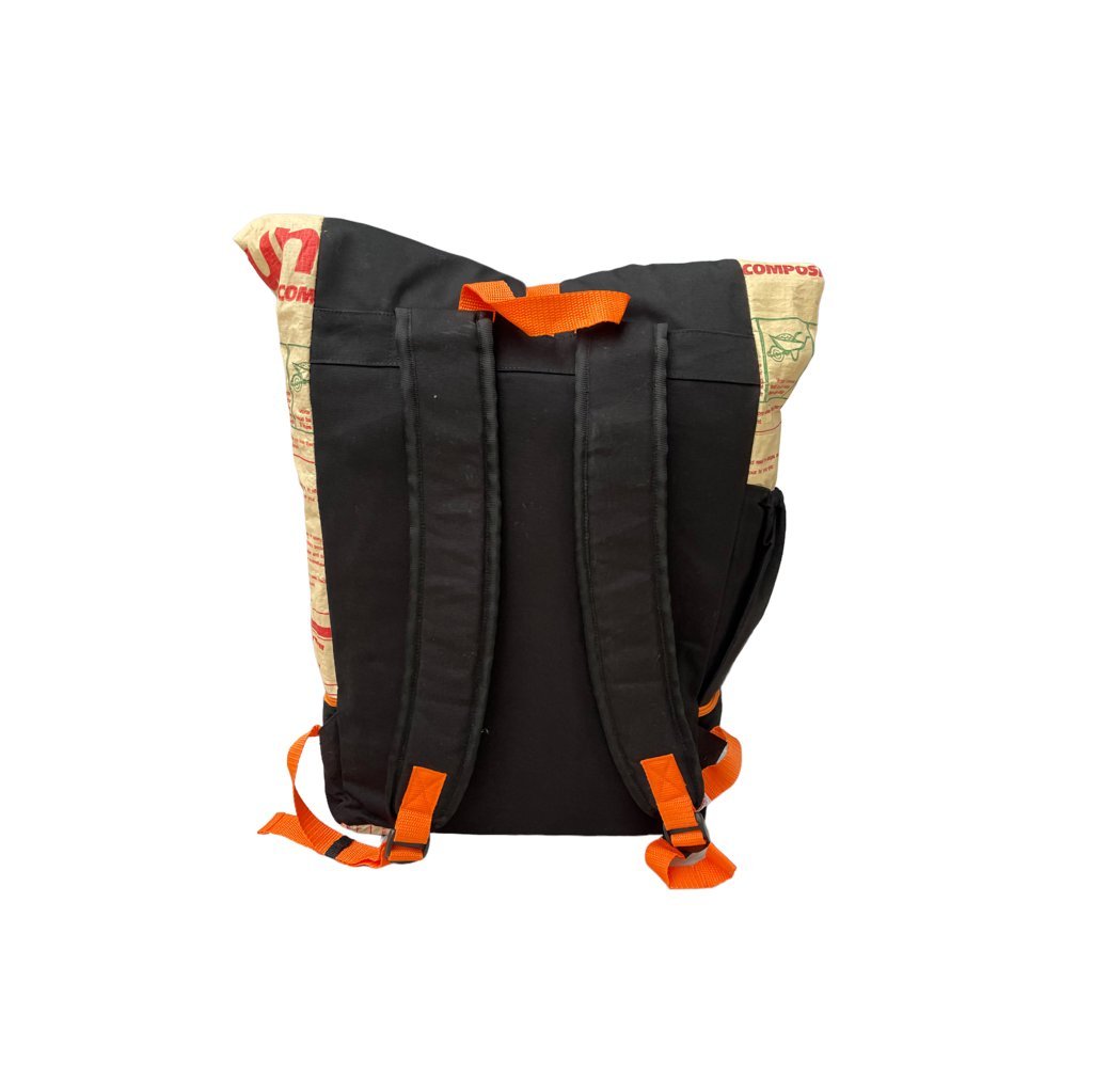Beadbags Classic Rucksack Ri102 Zement rot Rückseite