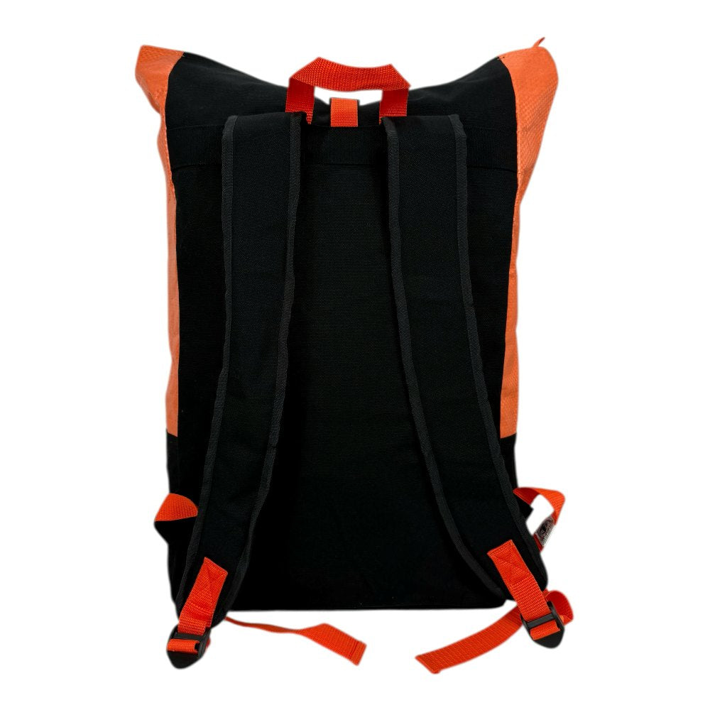 BEADBAGS Anker Rucksack – Orange, weißer Anker, oranger Patch – Produktansicht 3