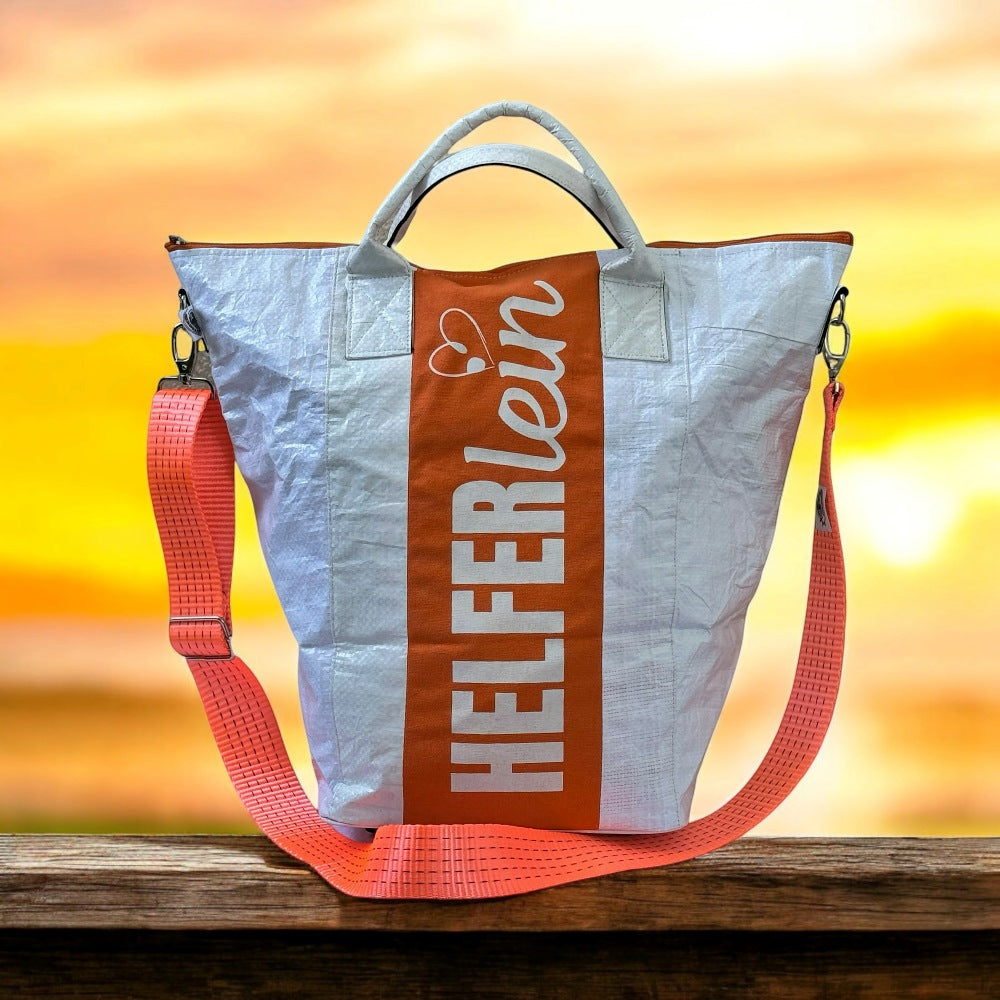 Beadbags Spacy Small Helferlein weiß/orange vorne