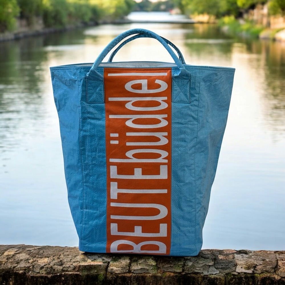 Beadbags Spacy XXL Beutebüddel orange/blau vorne
