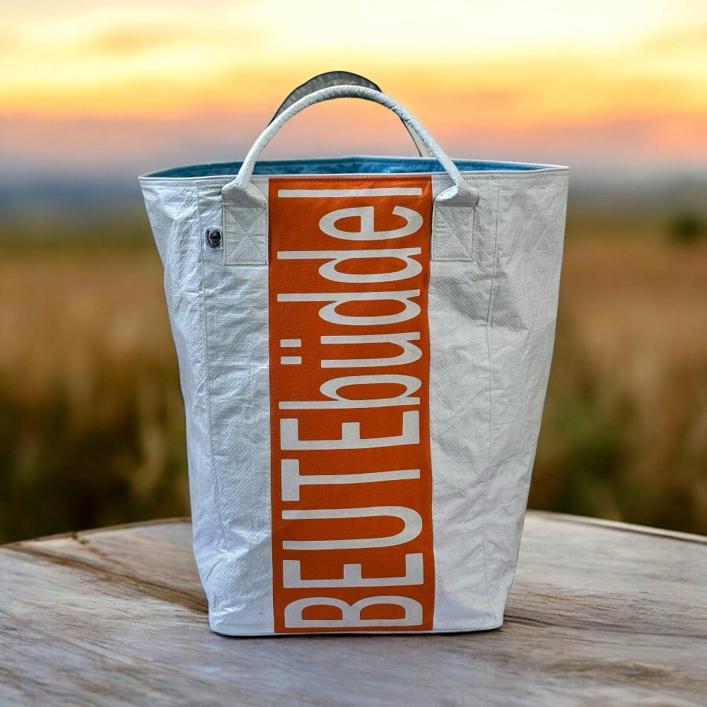 Beadbags Spacy XXL Beutebüddel weiß/orange vorne