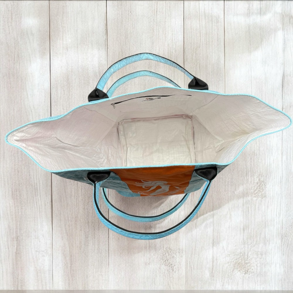 Beadbags Spacy XXL Meerjungfrau blau/orange oben