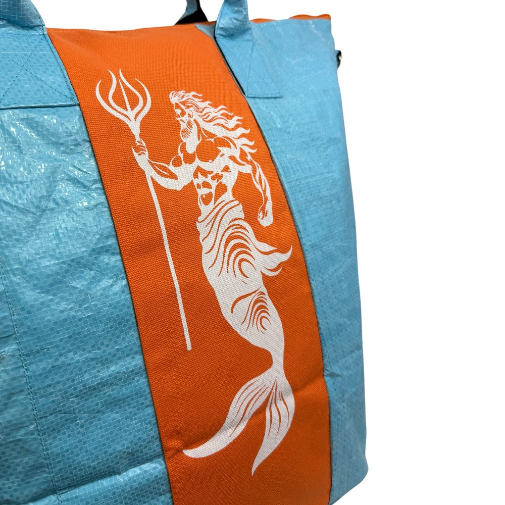 Beadbags Spacy Small Neptun blau/orange vorne 2