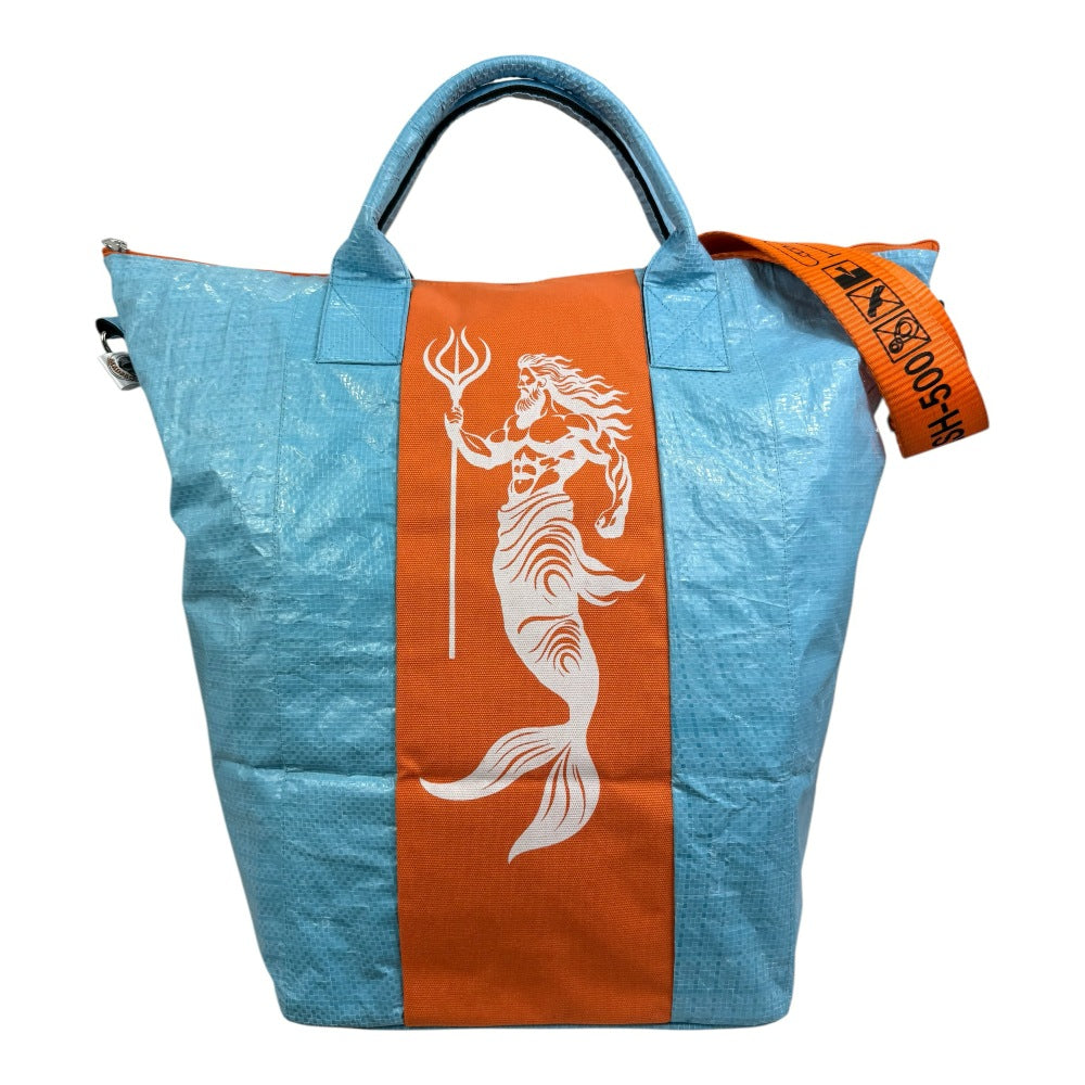 Beadbags Spacy Small Neptun blau/orange vorne 3