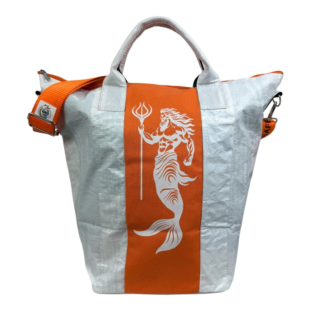 Beadbags Spacy Small Neptun weiß/orange vorne 3
