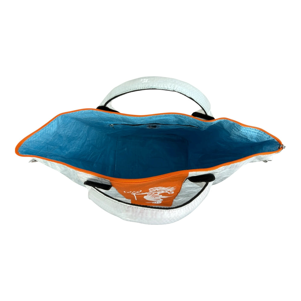 Beadbags Spacy Small Neptun weiß/orange oben