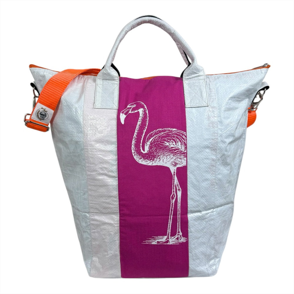 Beadbags Spacy Small Flamingo weiß/pink vorne 2