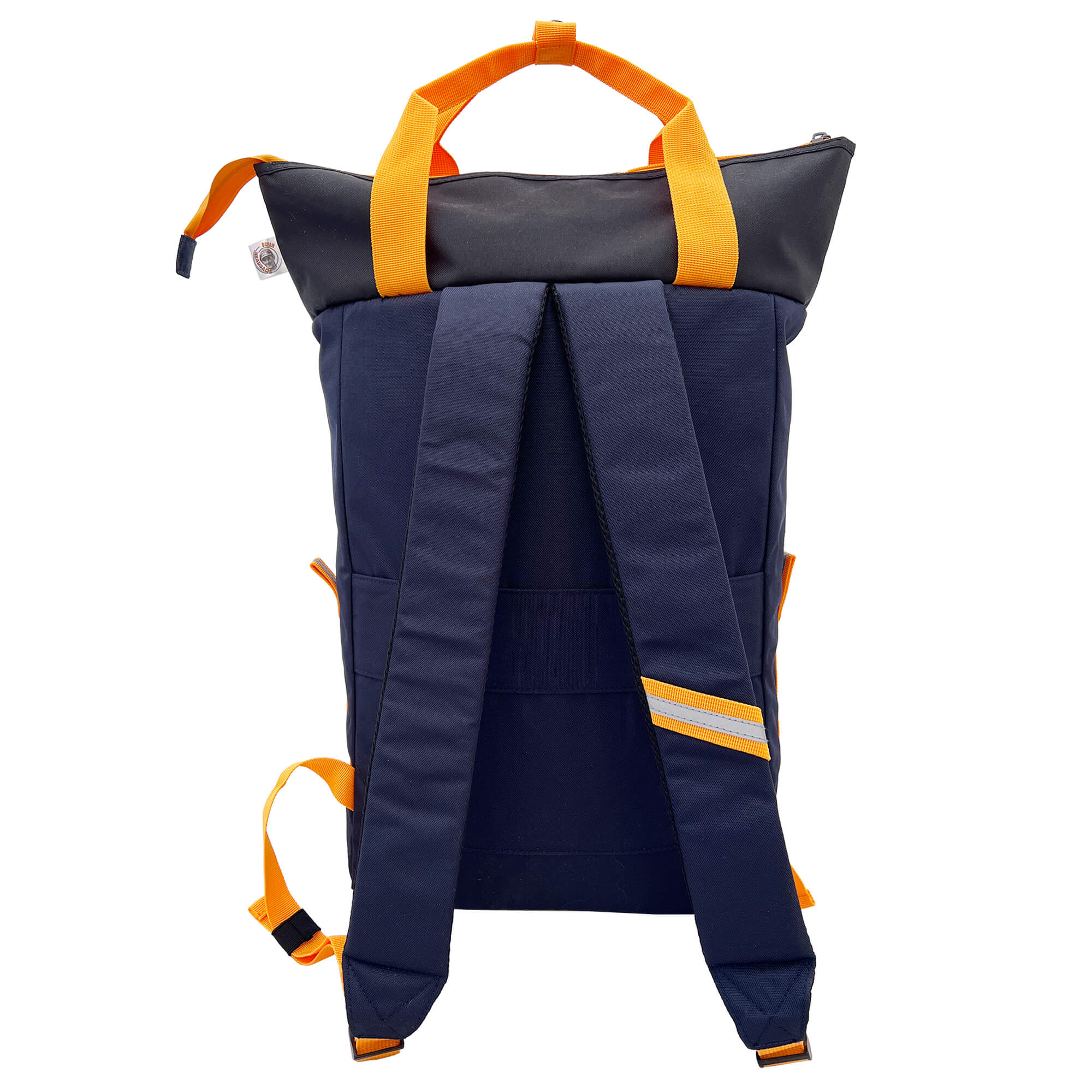 Oceanboundbags von Beadbags Rucksack Pazifik marineblau Rückseite 1