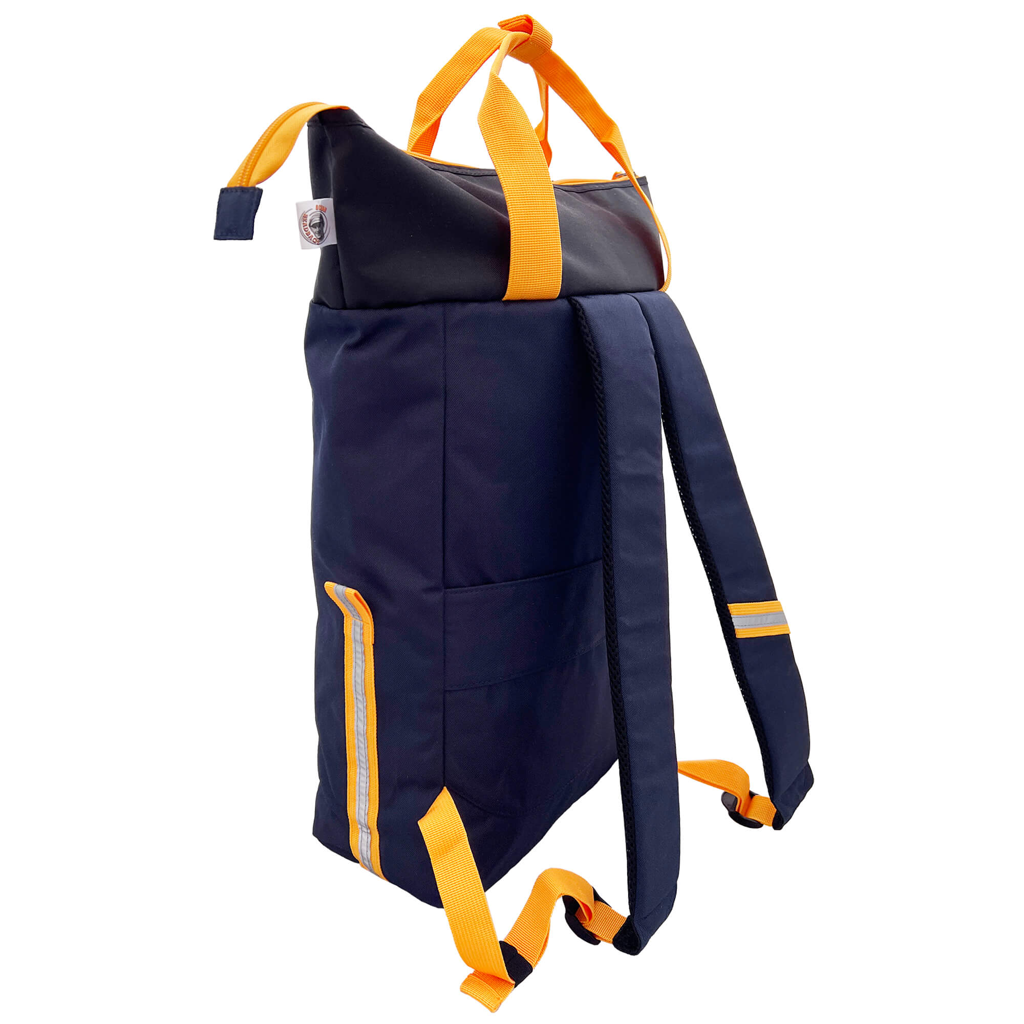 Oceanboundbags von Beadbags Rucksack Pazifik marineblau seitlich 2