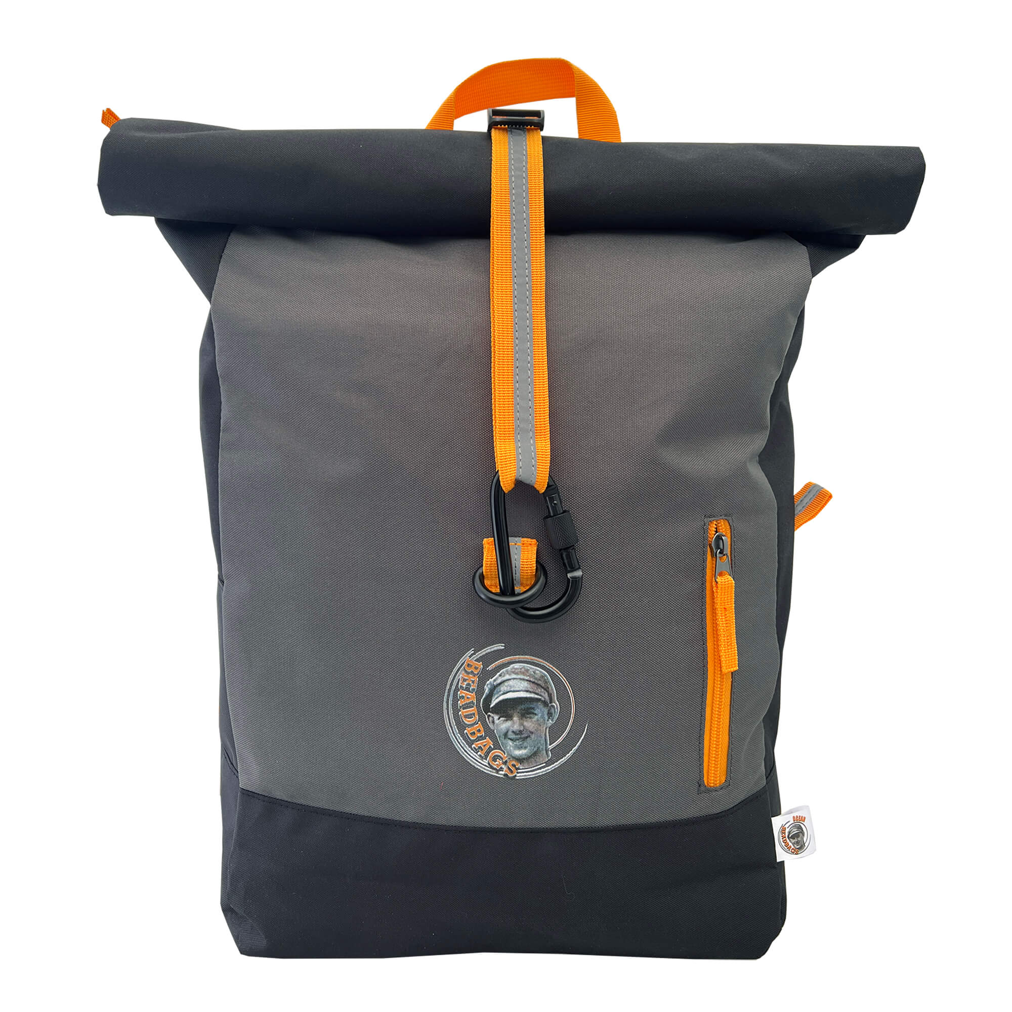 Oceanboundbags von Beadbags Rucksack Ostsee grau vorne 1
