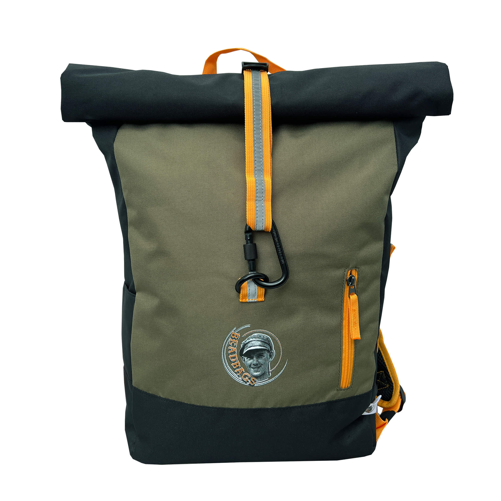 Oceanboundbags von Beadbags Rucksack Ostsee oliv vorne 1