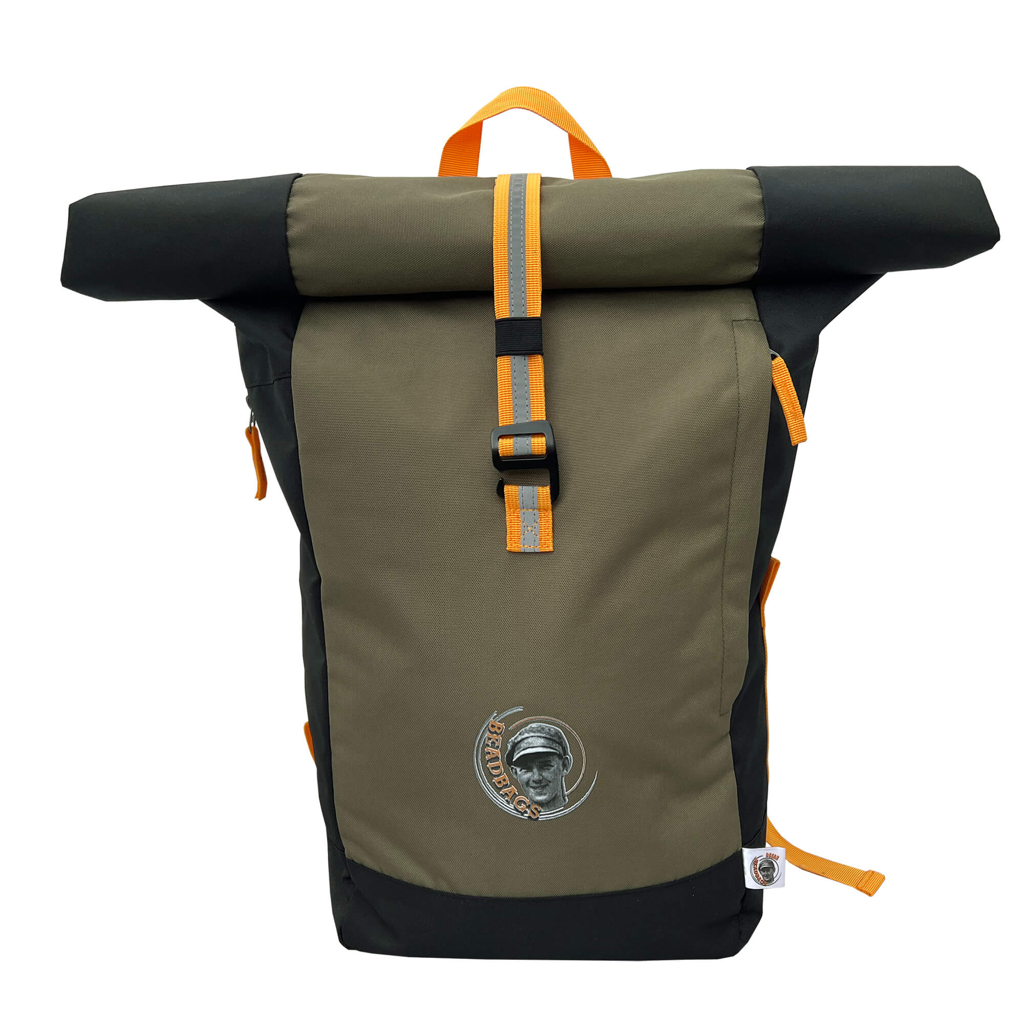 Oceanboundbags von Beadbags Rucksack Nordsee oliv vorne 1