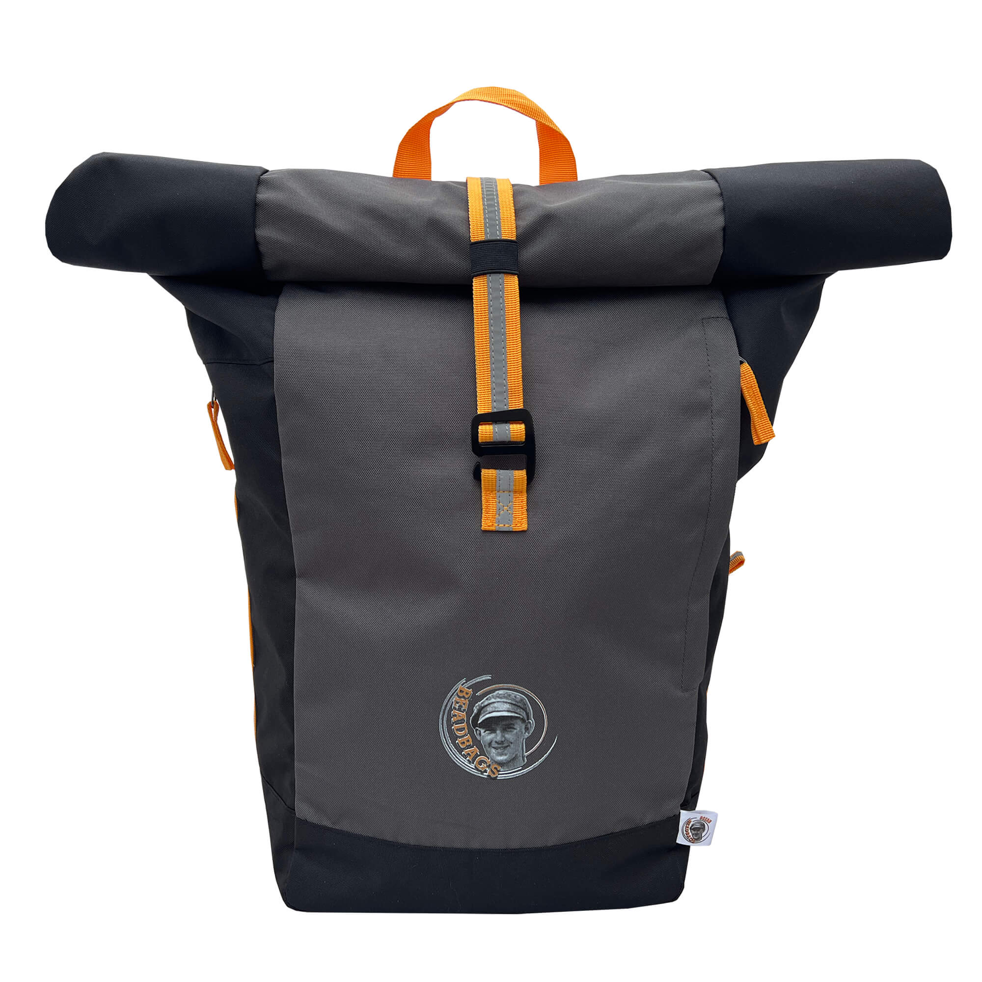 Oceanboundbags von Beadbags Rucksack Nordsee grau vorne 1