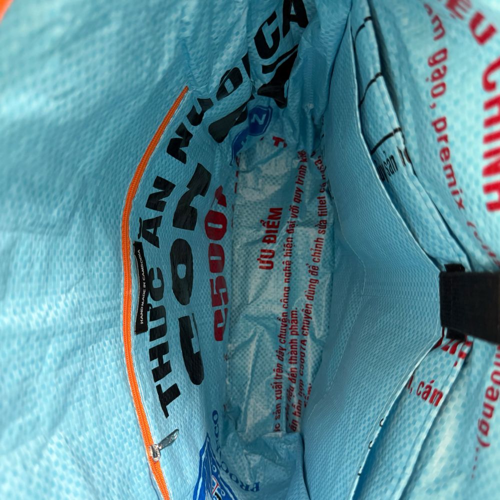 BEADBAGS Sportrucksack – Mittelblau/Grün – Produktfoto 4