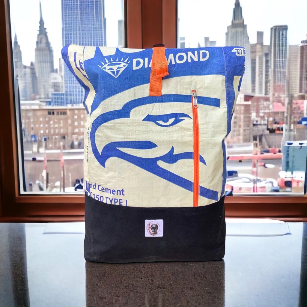 Oceanboundbags von Beadbags Rucksack Ri99 Zement Adler Design 1