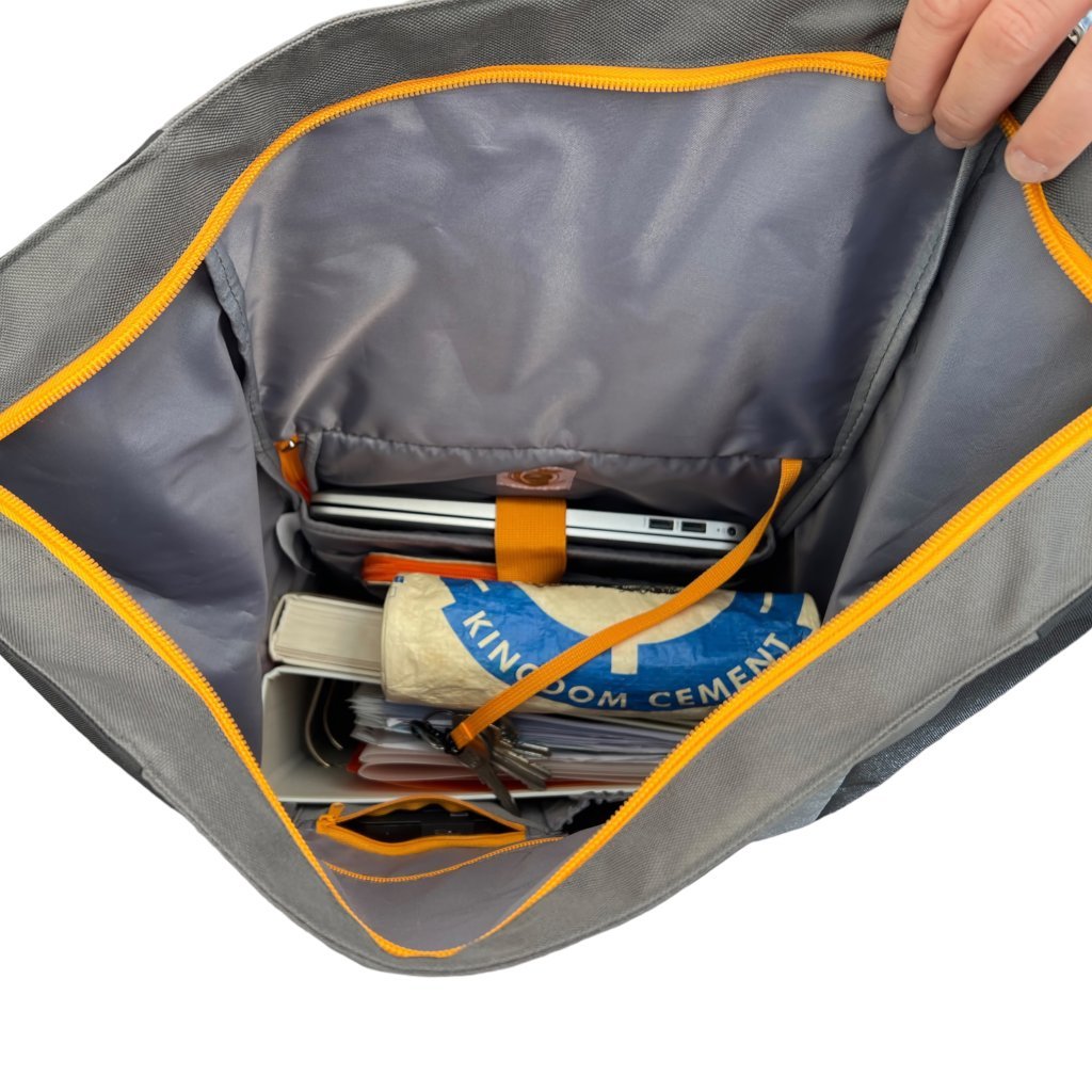 Oceanboundbags von Beadbags Rucksack Pazifik türkis offen 28