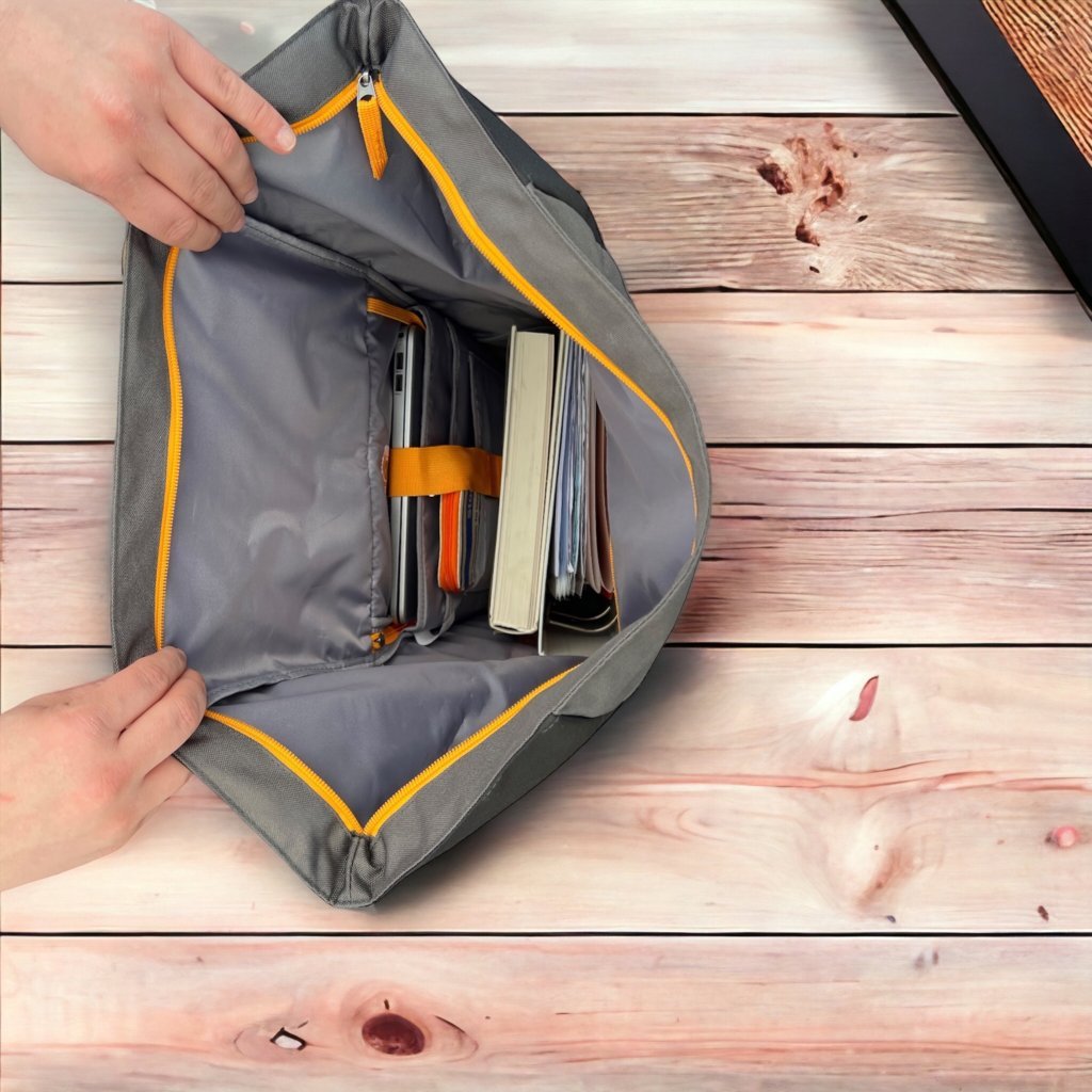 Oceanboundbags von Beadbags Rucksack Pazifik gelb offen 30