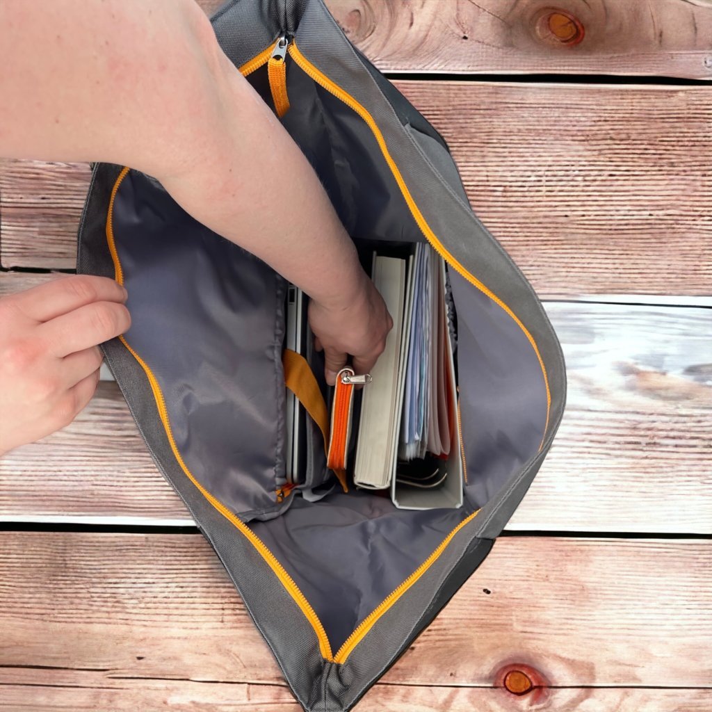 Oceanboundbags von Beadbags Rucksack Ostsee oliv innen 2