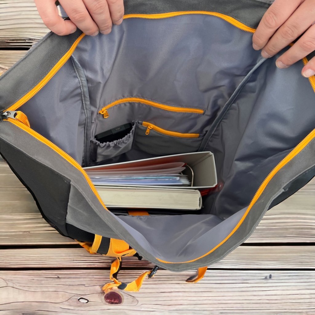 Oceanboundbags von Beadbags Rucksack Ostsee oliv innen 5