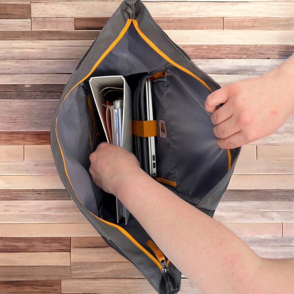 Oceanboundbags von Beadbags Rucksack Pazifik türkis offen 29
