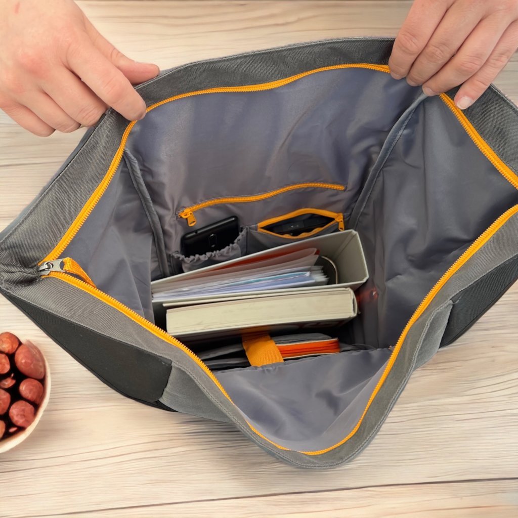 Oceanboundbags von Beadbags Rucksack Pazifik gelb offen 26