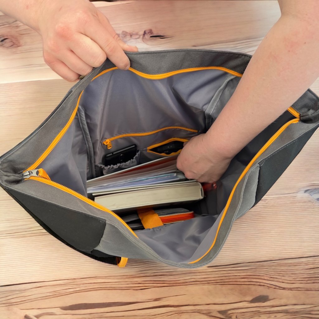 Oceanboundbags von Beadbags Rucksack Pazifik gelb offen 25