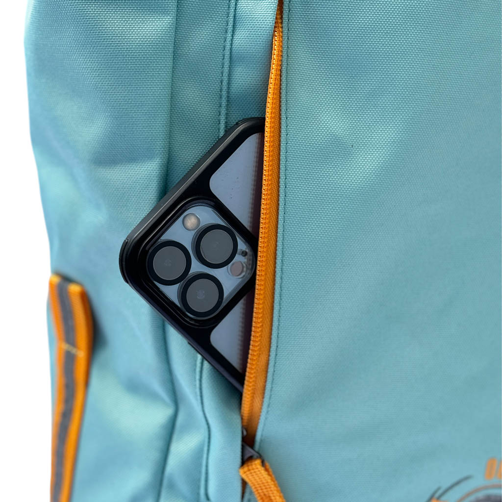 PROMO-BUNDLE: Rucksack Pazifik türkis mit 20% Rabatt & Bauchtasche Atlantik schwarz gratis(Wert:29,95€)