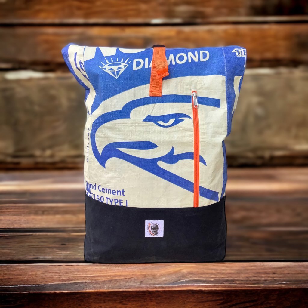 Oceanboundbags von Beadbags Rucksack Ri99 Zement Adler Design 2