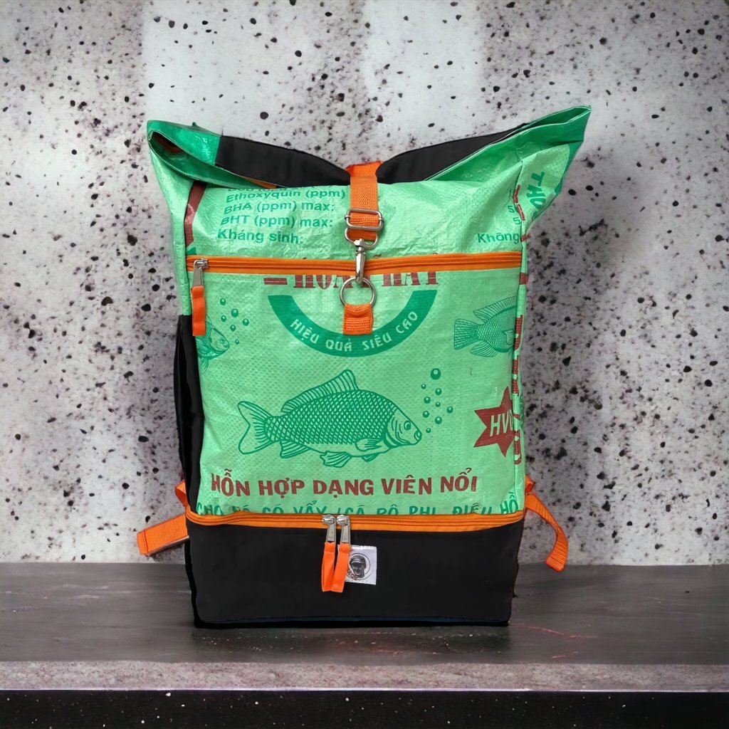 Oceanboundbags von Beadbags Sportrucksack Ri102 hellgrün Design 2