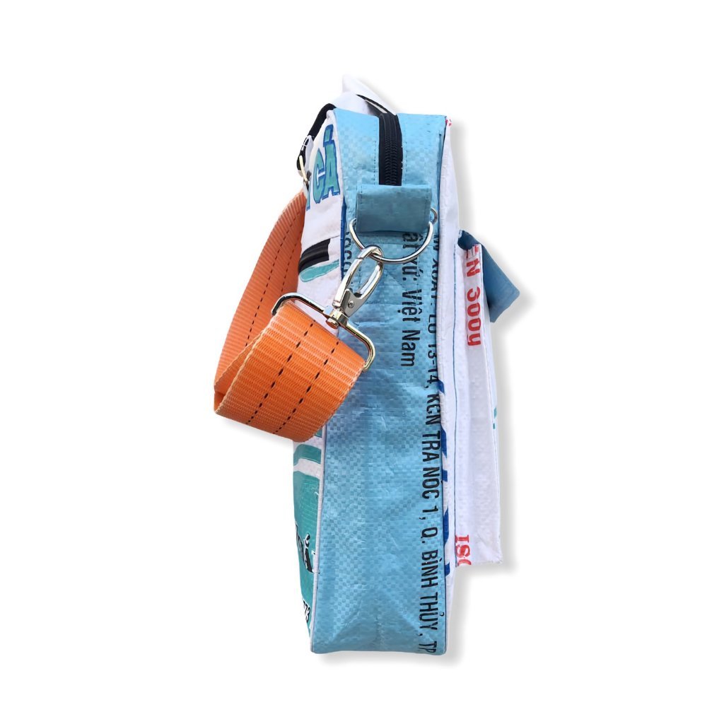 Oceanboundbags von Beadbags Schultertasche Ri84 weiß seitlich