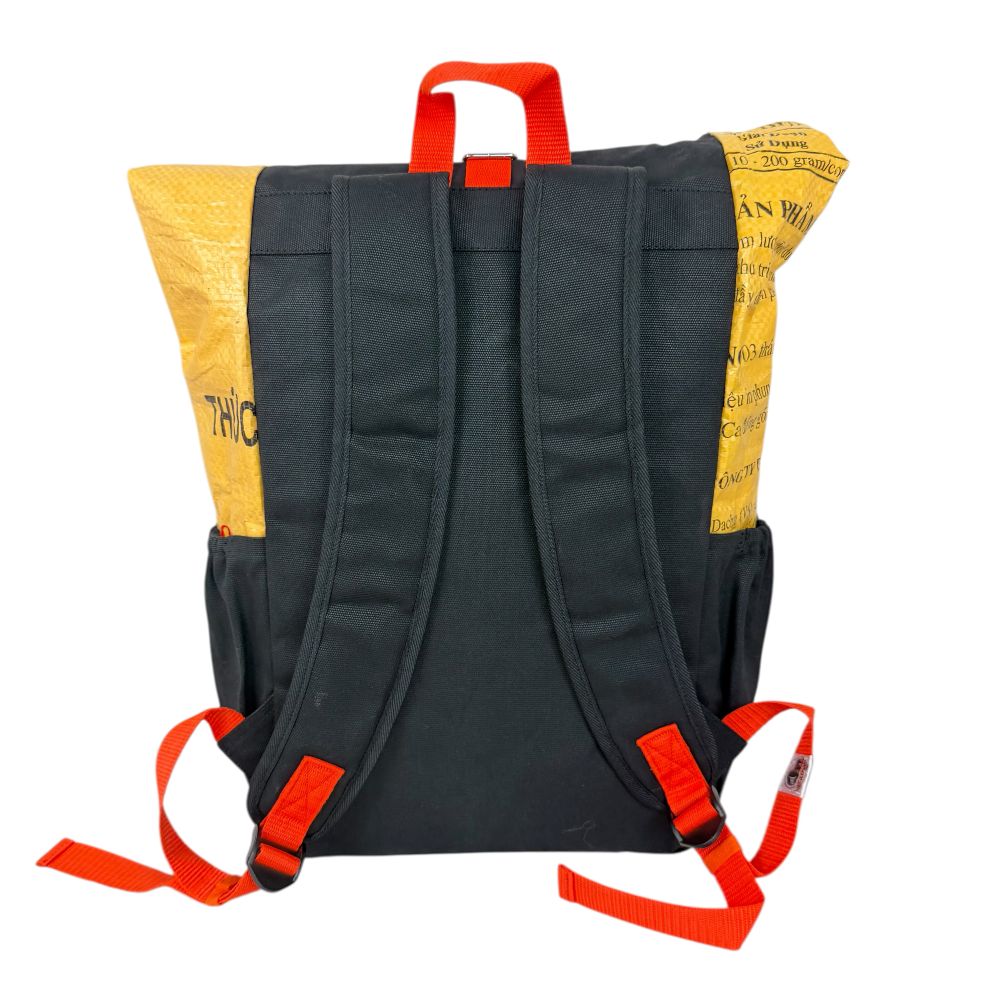 BEADBAGS Adventure Rucksack Dunkelgelb – Ansicht 3