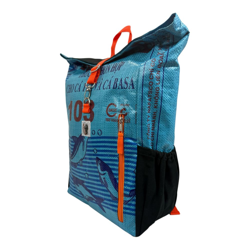 BEADBAGS Adventure Rucksack Mittelblau – Ansicht 6