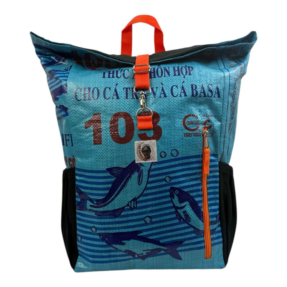 BEADBAGS Adventure Rucksack Mittelblau – Ansicht 7