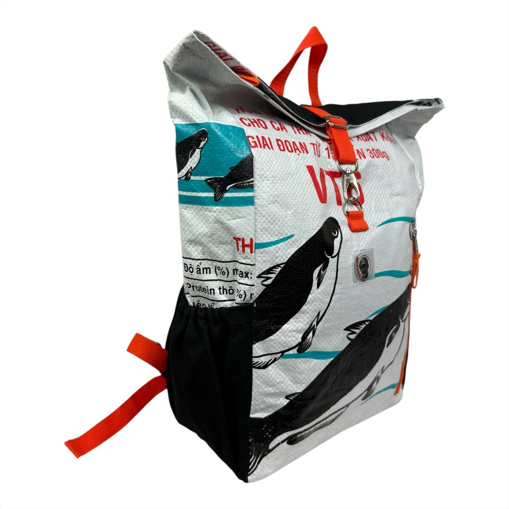 Beadbags Rucksack Ri00 weiß seitlich 1