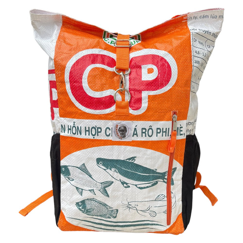 Oceanboundbags von Beadbags Rucksack Ri100 weiß vorne