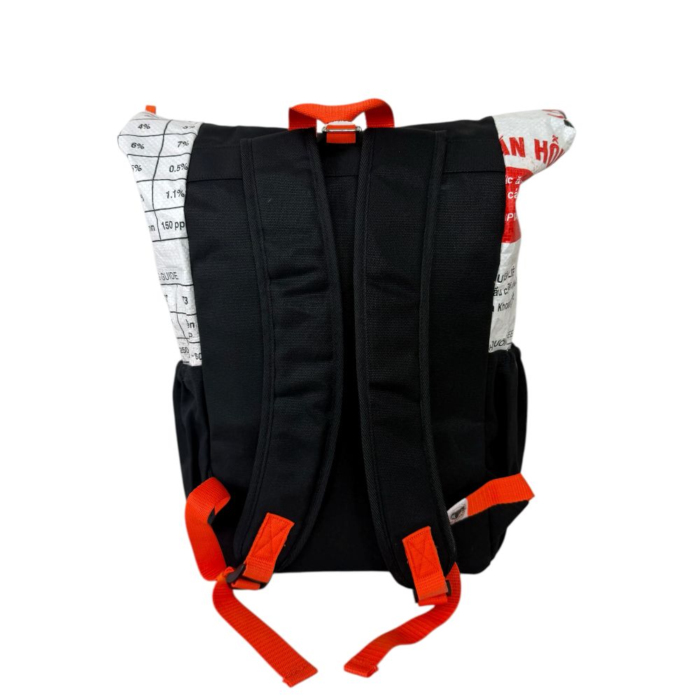 BEADBAGS Adventure Rucksack Weiß Fischmotiv – Foto 4