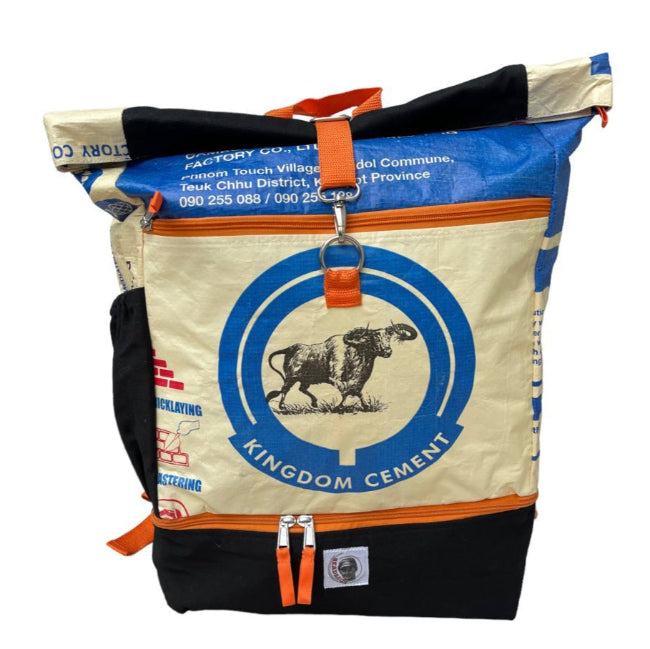 Beadbags Classic Rucksack Ri102 Zement Büffel vorne