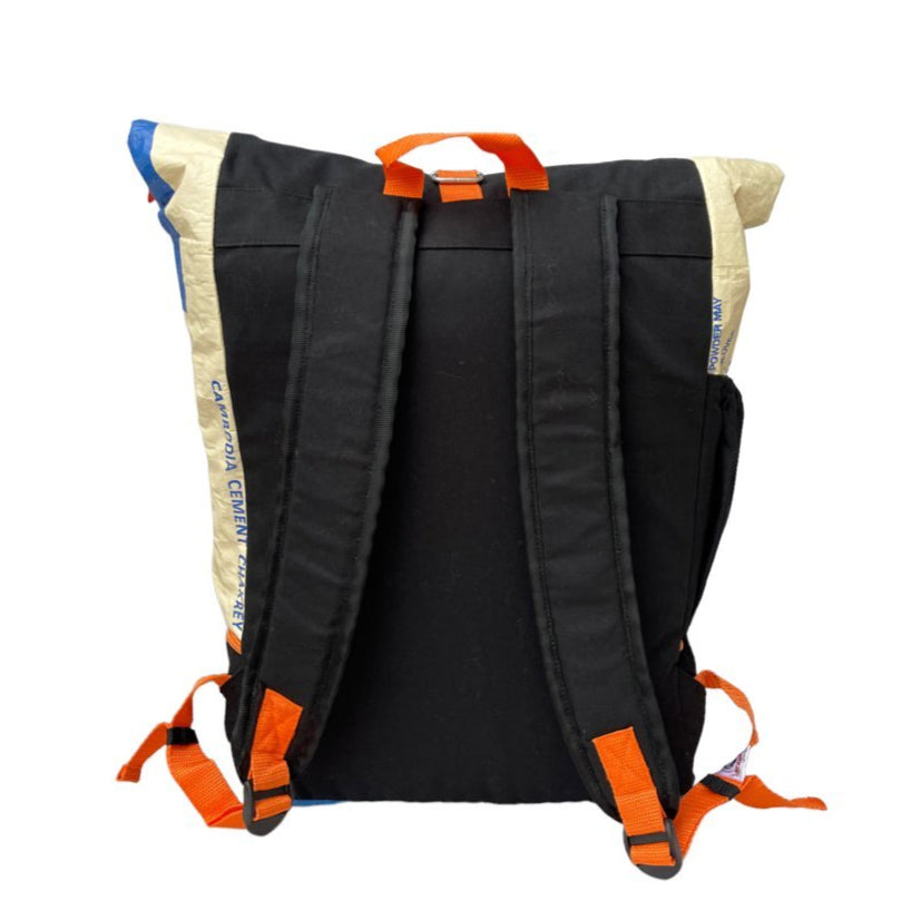 Beadbags Classic Rucksack Ri102 Zement Büffel Rückseite