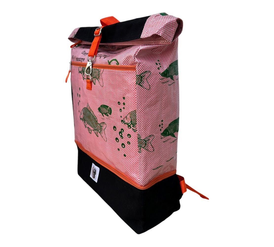 Beadbags Rucksack Ri102 rosa seitlich 1