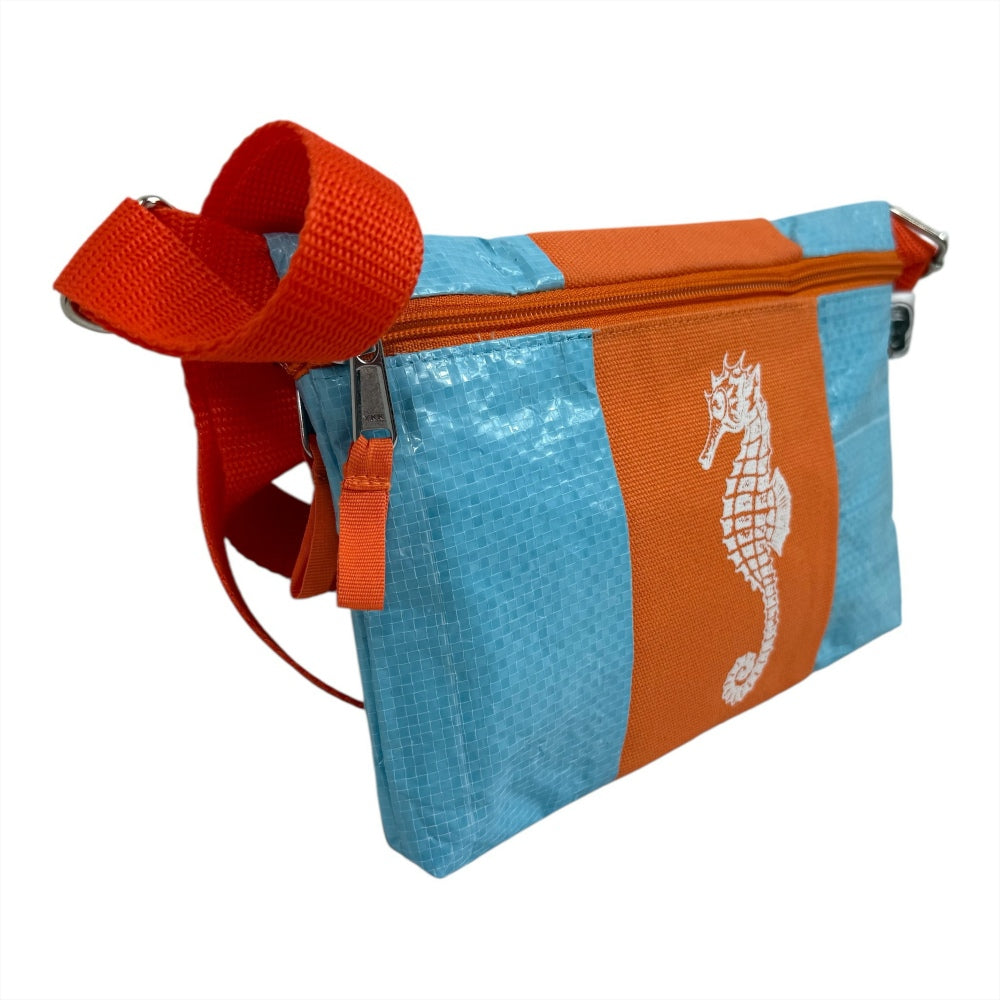 Beadbags Spacy Ri75 Seepferdchen blau/orange seitlich 