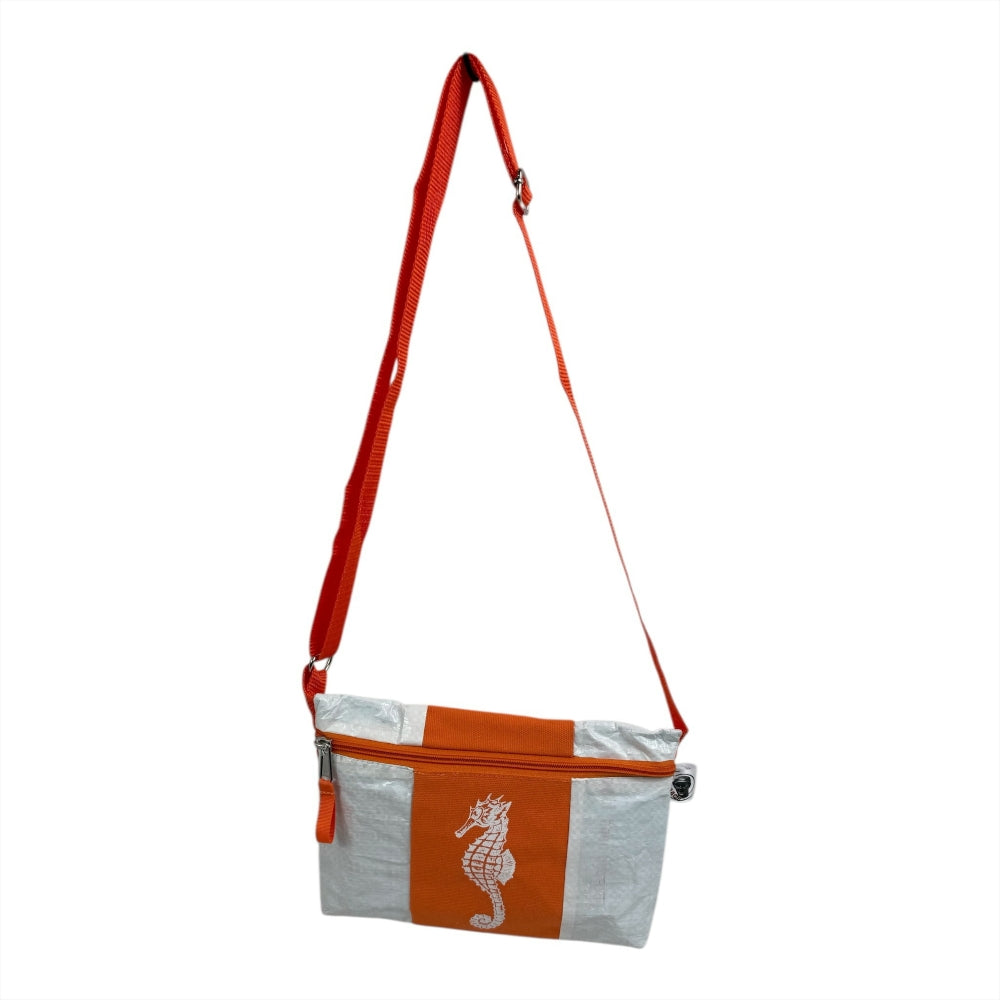 Beadbags Spacy Ri75 Seepferdchen weiß orange  vorne 1