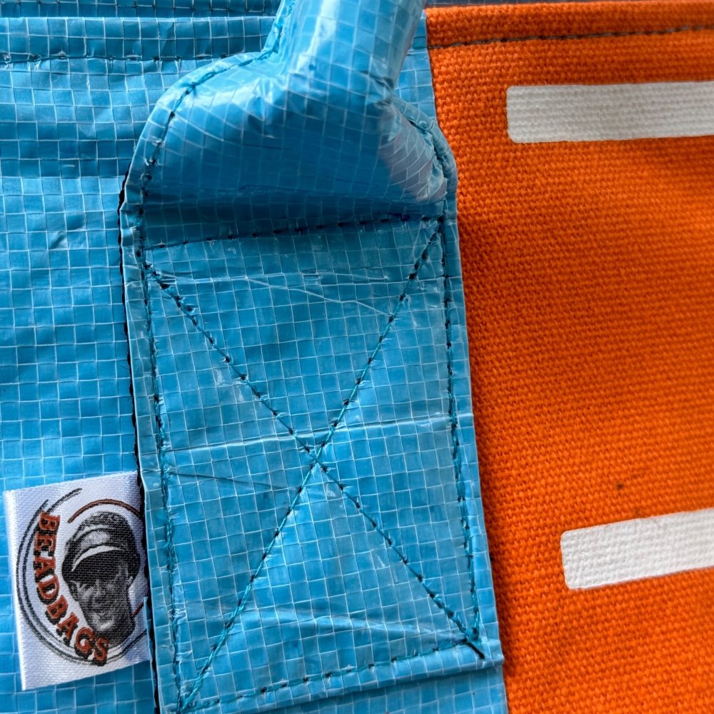 Beadbags Spacy XXL Meerjungfrau blau/orange Naht