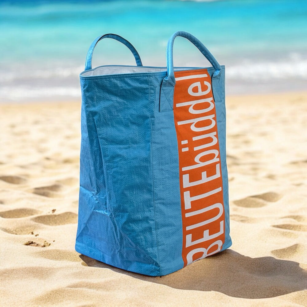 Beadbags Spacy XXL Beutebüddel blau/orange seitlich