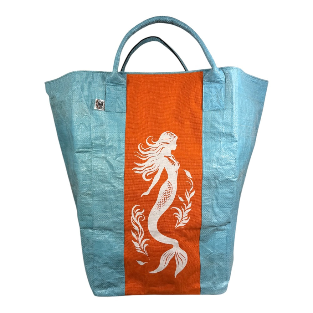 Beadbags Spacy XXL Meerjungfrau blau/orange vorne
