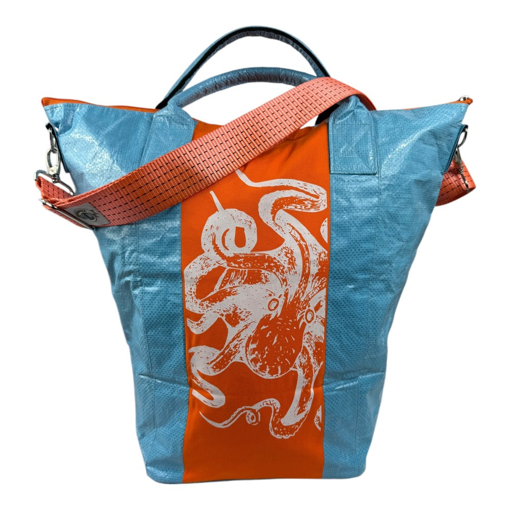 Beadbags Spacy Small Oktopus blau/orange vorne