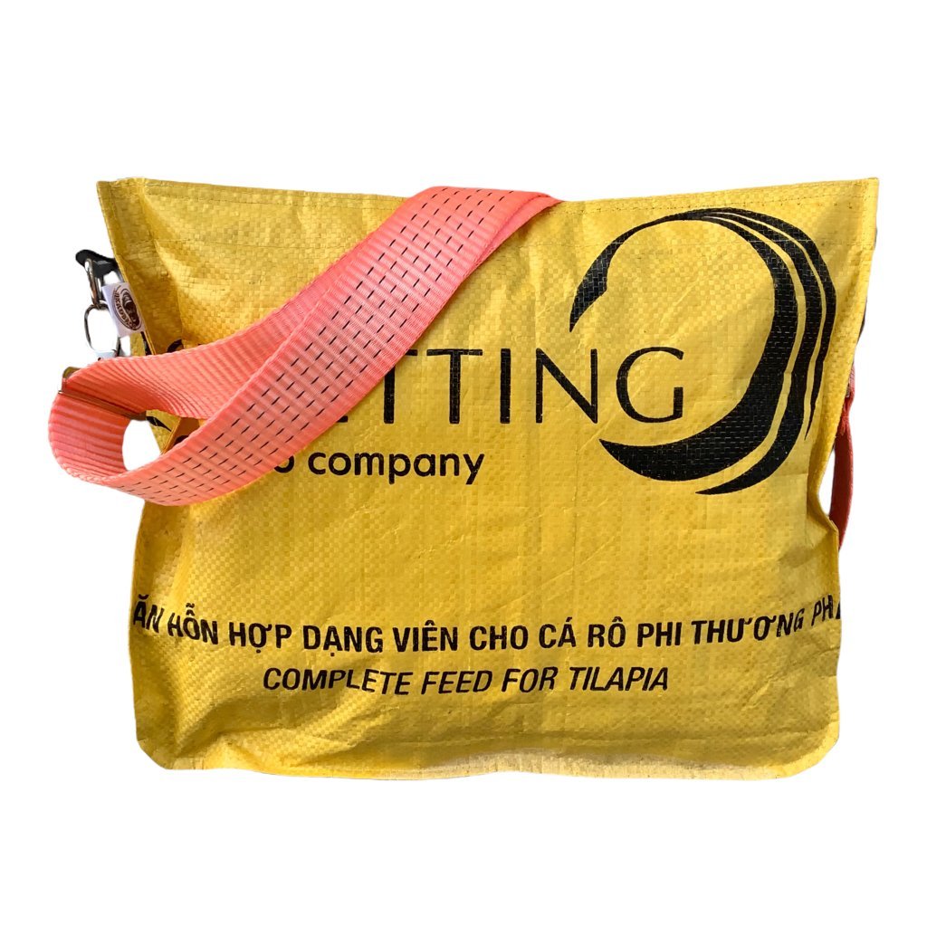 Beadbags Universalumhängetasche TJ77 quer gelb Rückseite
